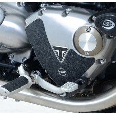R&G Racing Boot Guard 2-piece for Triumph Bonneville '00-'15, Bobber / Street Cup '17-'22